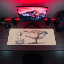 Cute Goose Ramen Playmat - Kawaii Anime Style Gaming Mat for MTG, YuGiOh - Image 5