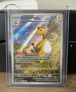 Pokemon Ampharos Illustration Rare 090/086 - Chaos Rising 2026 - NM Condition - Image 1