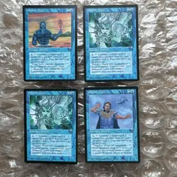 Set Of 4 (x4 4x) Vodalian Mage | Fallen Empires | Magic MTG | All 3 Art Vars NM+ - Image 1