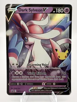 Dark Sylveon V SWSH134 Black Star Promo Holo Pokemon Card Near Mint - Image 2