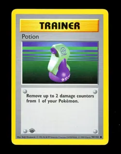 1999 Pokemon SUPER POTION 90/102 + POTION 94/102 Base Set 1ST EDITION Cards Lot - Image 4