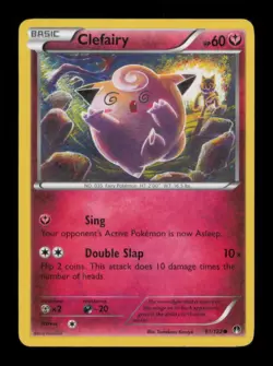 CLEFAIRY COMMON 81/122 NM POKEMON - Image 1