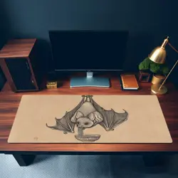Cute Bat Ramen Playmat - Kawaii Anime Style Gaming Mat for MTG, YuGiOh - Image 3