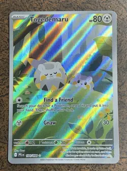 Togedemaru 104/094 Phantasmal Flames Illustration Rare Holo Pokemon Card - Image 1