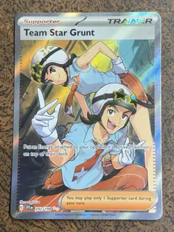 Team Star Grunt 242/198 SV Ultra Rare Holo Pokemon Card - Image 1