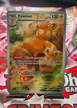Pokemon Pawmot 209/198 SV01 Scarlet & Violet Illustration Rare Holo Eng 2023 - Image 1