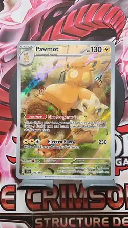 Pokemon Pawmot 209/198 SV01 Scarlet & Violet Illustration Rare Holo Eng 2023 - Image 2