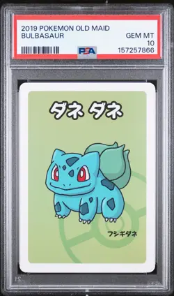 2019 POKEMON OLD MAID BULBASAUR PSA 10 - Image 1