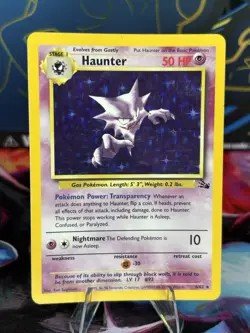 Excellent LP Haunter 6/62 Fossil Holo Rare 50 HP Unlimited EN 1999 - Image 1
