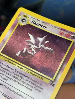 Excellent LP Haunter 6/62 Fossil Holo Rare 50 HP Unlimited EN 1999 - Image 3