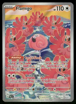 Pokemon Cards Flamigo 227/193 Holo Paldea Evolved Illustration Rare NM - Image 1