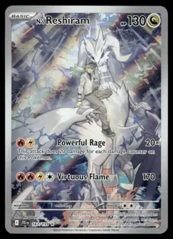 Pokemon Cards N's Reshiram 167/159 Journey Together Illustration Rare NM - Image 1