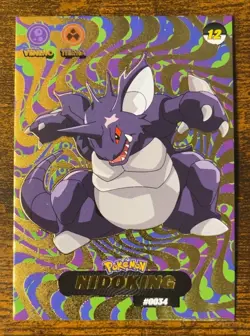 Shadow Nidoking #0034 Gold Textured Holo Crystal Collection 2024 Pokemon Non-TCG - Image 1