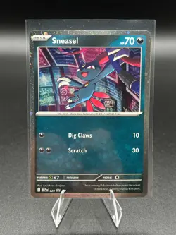 2025 Pokemon Sneasel #020 Black Star Promo Cosmos - NM/M - Image 3