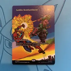 Goblin Bombardment, M 0023, SPM, Marvel's Spiderman, MTG, English, NM - Image 1
