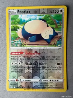 Pokemon TCG * Snorlax 143/196 Holo Rare Reverse Holo * SWSH Lost Origin NM - Image 1