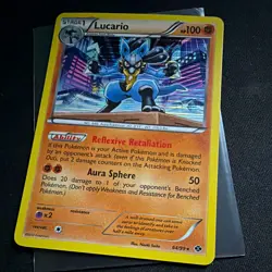 The Pokemon Company Pokemon TCG Lucario 64/99 Next Destinies Holo Rare Eng HP100 - Image 1