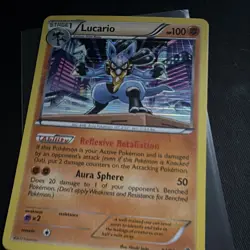 The Pokemon Company Pokemon TCG Lucario 64/99 Next Destinies Holo Rare Eng HP100 - Image 2