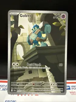 Golett 122/086 Sv: Black Bolt Holo Pokemon TCG - Image 1