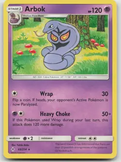 Arbok 63/214 Unbroken Bonds Pokemon LP - Image 1