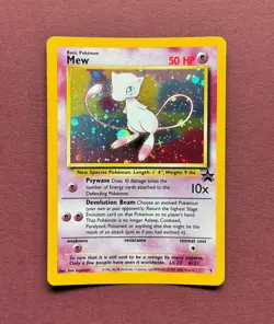 Pokemon 2000 Black Star Promo #9 Mew Holo, Wizards of the Coast Vintage NM-LP - Image 1