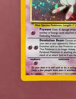 Pokemon 2000 Black Star Promo #9 Mew Holo, Wizards of the Coast Vintage NM-LP - Image 5