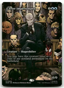 Clever Impersonator (Borderless) M Marvel Eternal-Legal 8 MTG NM X1 - Image 1