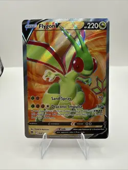 Pokemon TCG BRILLIANT STARS FLYGON V FULL ART 164/172 NM/M - Image 1