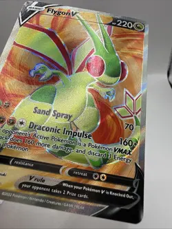 Pokemon TCG BRILLIANT STARS FLYGON V FULL ART 164/172 NM/M - Image 2