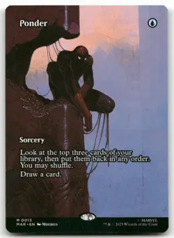 Ponder (Borderless) M Marvel Eternal-Legal 13 MTG NM X1 - Image 1