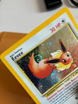 Eevee 11 Holo Promo Black Star Pokemon Card with Swirl Excellent Condition (1) - Image 2