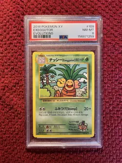 Pokemon TCG Exeggutor 109/108 Evolutions Secret Rare 180 HP PSA 8 Japanese - Image 1