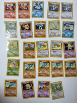 Pokemon 1999 TCG Lot: 82 Unlimited Base Set Cards - Personal Collection-Vintage - Image 1