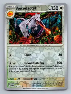 Aerodactyl 142/165 Rare 151 Pokemon Near Mint Reverse Holo - Image 1