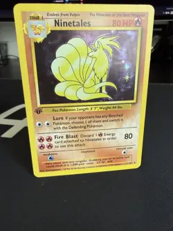 Pokemon Base Set Ninetales 12/102 [1st Edition] - Base Set (BS) - Image 1