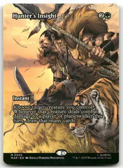 Hunter's Insight (Borderless) M Marvel Eternal-Legal 35 MTG NM X1 - Image 1