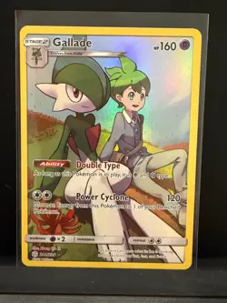 Gallade Secret Secret Rare SM Cosmic Eclipse 244/236 Psychic Holofoil Pokemon Ca - Image 1