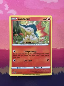 Pokemon Card Cyndaquil Black Star Promo SWSH221 Holo Rare Near Mint - Image 1