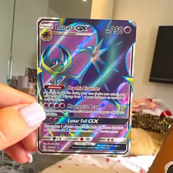 Lunala GX 141/149 SM Base Set Full Art Holo Ultra Rare Pokemon TCG English - Image 1