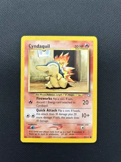Cyndaquil 57/111 | Neo Genesis | Non Holo Pokemon Card MP - Image 1