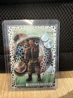 2026 Topps Chrome Disney Combat Carl 101 Dalmatians Black and White Shimmer /101 - Image 1