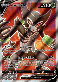 Pokemon Zarude V 167/185 Vivid Voltage Ultra Rare MP - Image 1