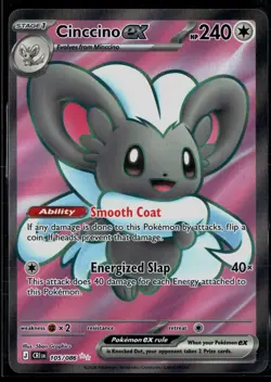 Cinccino ex 105/086 Chaos Rising Holo Ultra Rare Pokemon - Image 1
