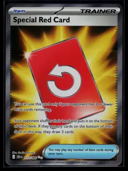 Special Red Card Holo Ultra Rare ME04: Chaos Rising 113/086 NM - Image 1