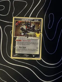 Pokemon Greninja TCG Gold Star SWSH144 25th Celebrations Promo Near Mint - Image 1