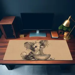 Cute Fluffy Dog Ramen Playmat - Kawaii Anime Style Gaming Mat for MTG, YuGiOh - Image 3