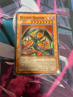 YUGIOH - BERSERK DRAGON - SUPER RARE - DR1 - NM - Image 1
