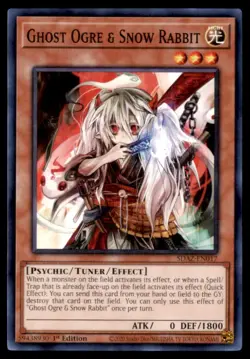 Yu Gi Oh! Ghost Ogre and Snow Rabbit SDAZ EN017 SDAZ 1st Edition Regular - Image 1