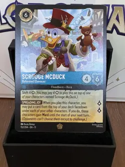 Lorcana #152/204 Legendary - Non Foil - Scrooge Mcduck-Reformed Ebenezer NM - Image 1