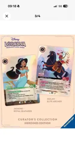 D23 DISNEY LORCANA COLLECTOR CARDS BOX SET CURATOR HEROINES EDITION 2026 - Image 3